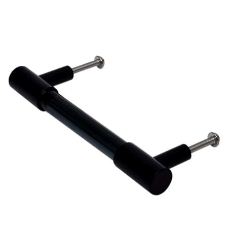 Black Small Cylinder Glass Door Handles